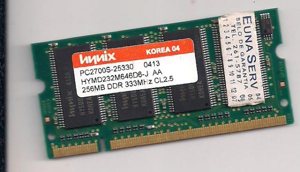 MEMORIA DDRI256MB -333MHZ